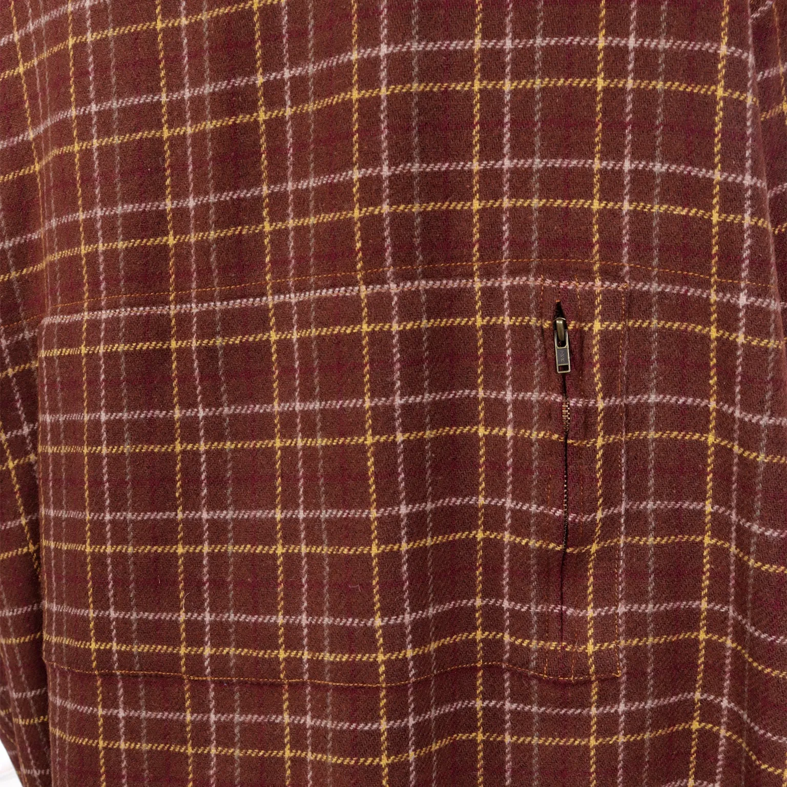 1980s Gordon Henderson Brown Plaid Jacket w/ Velvet Details