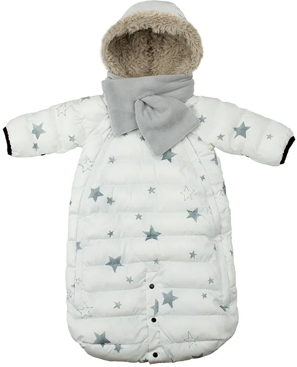 7 A.M. Enfant Doudoune, Medium - Stars White