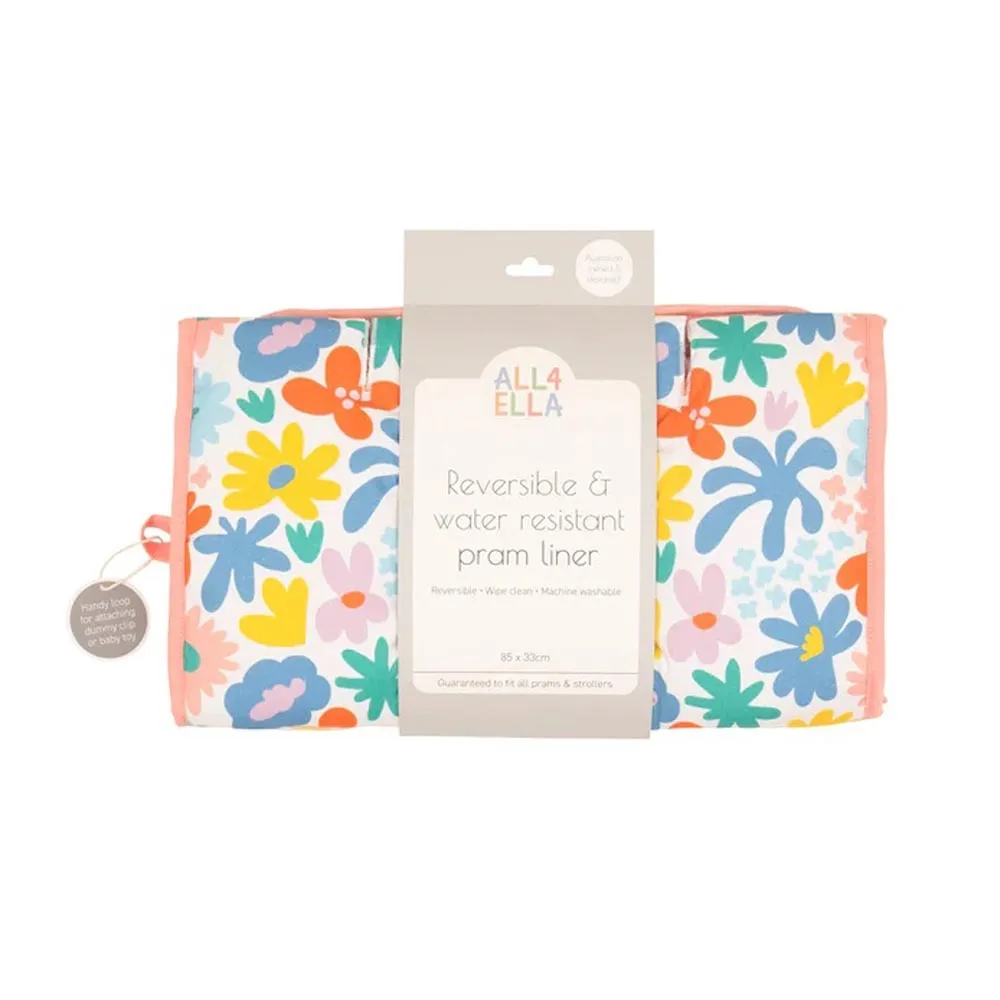 All4Ella Pram Liner Bright Floral