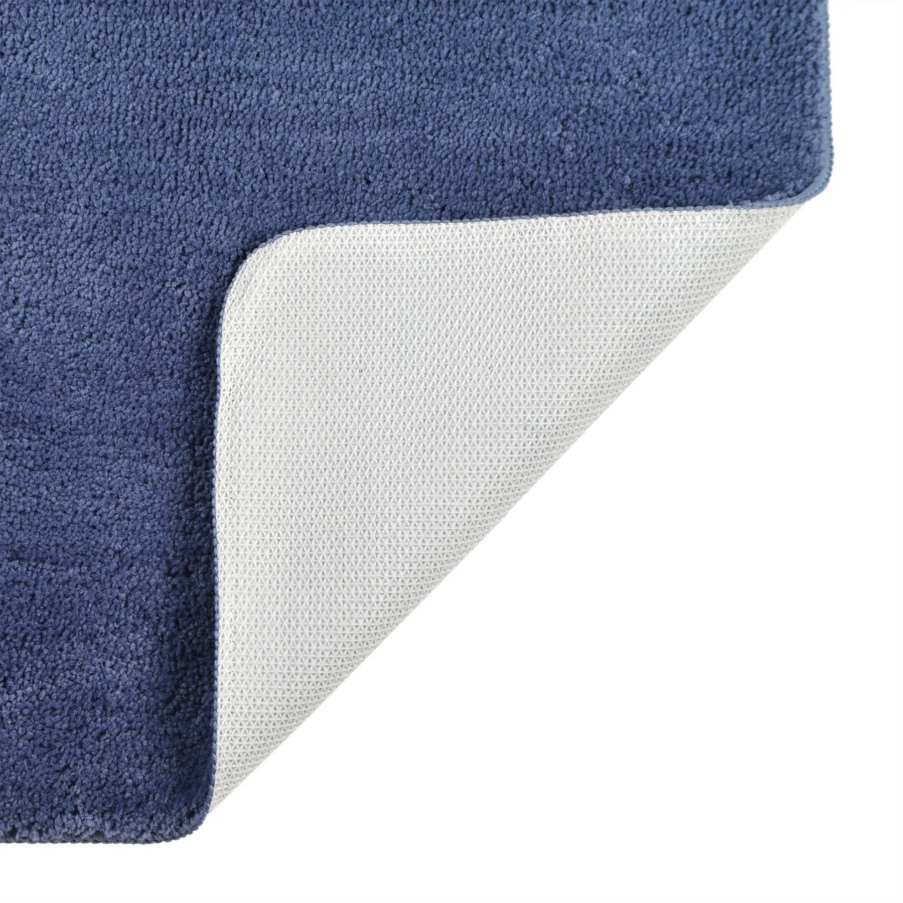 Antron Luxury Non-Slip Pedestal Mat - Mid Blue