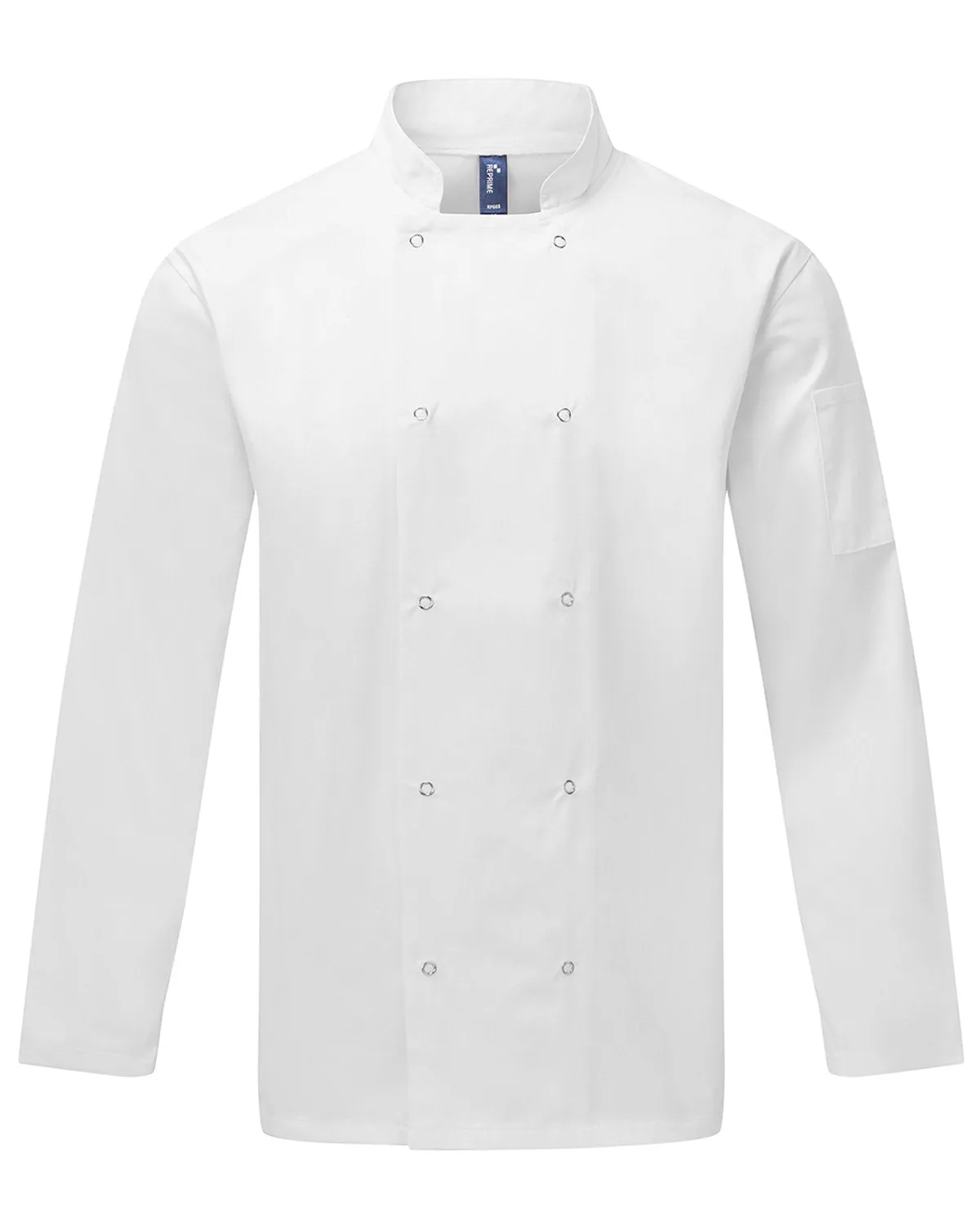 Artisan Collection by Reprime Unisex Studded Front Long-Sleeve Chef's Jacket