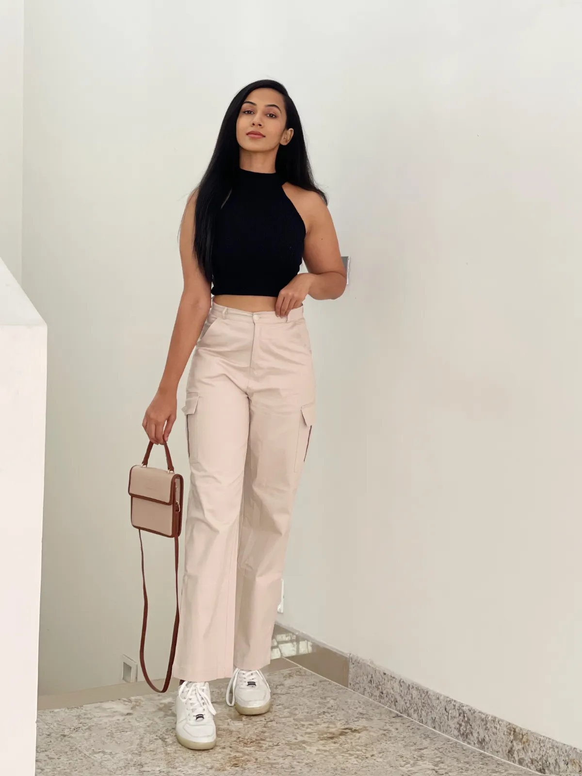 Athena  nude beige cargo pants