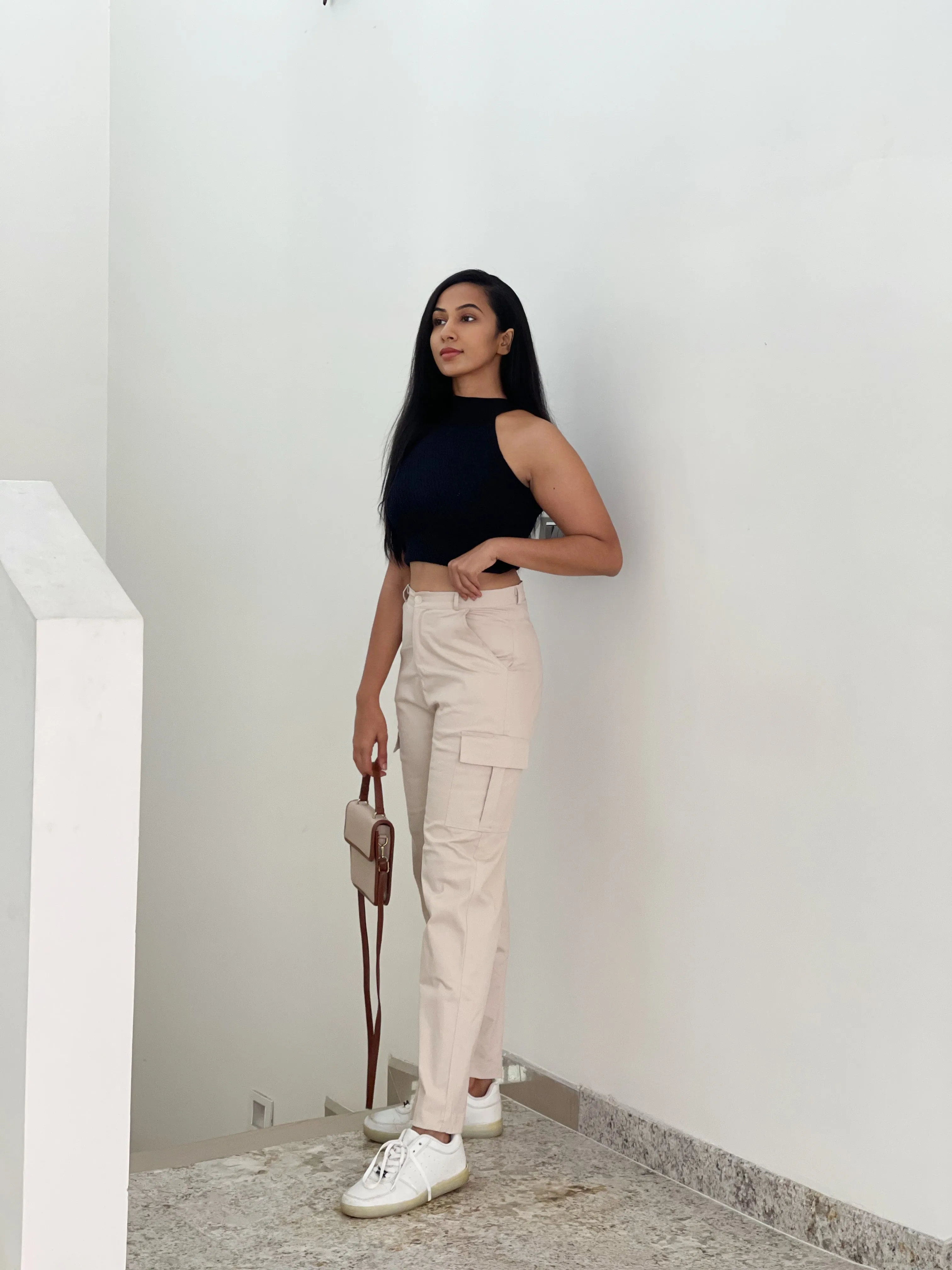 Athena  nude beige cargo pants