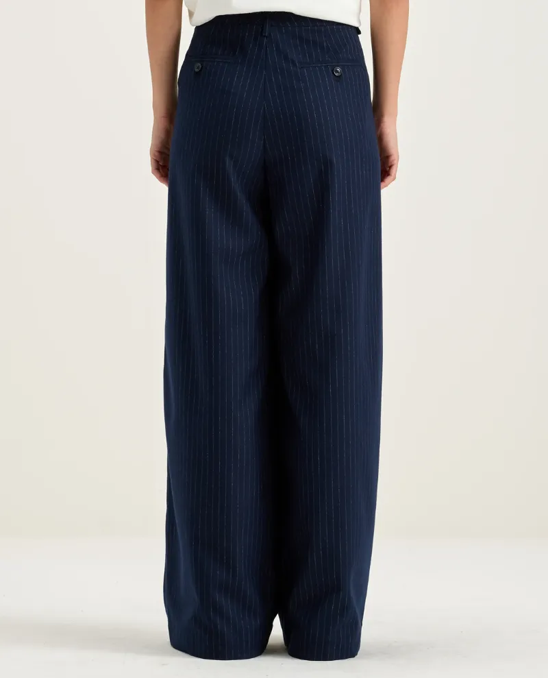 Bellerose Volker Stripe Wide Leg Trousers