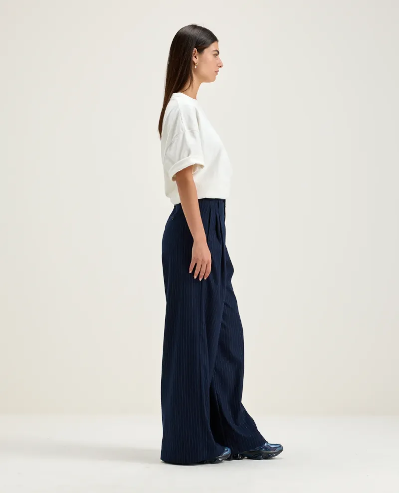 Bellerose Volker Stripe Wide Leg Trousers