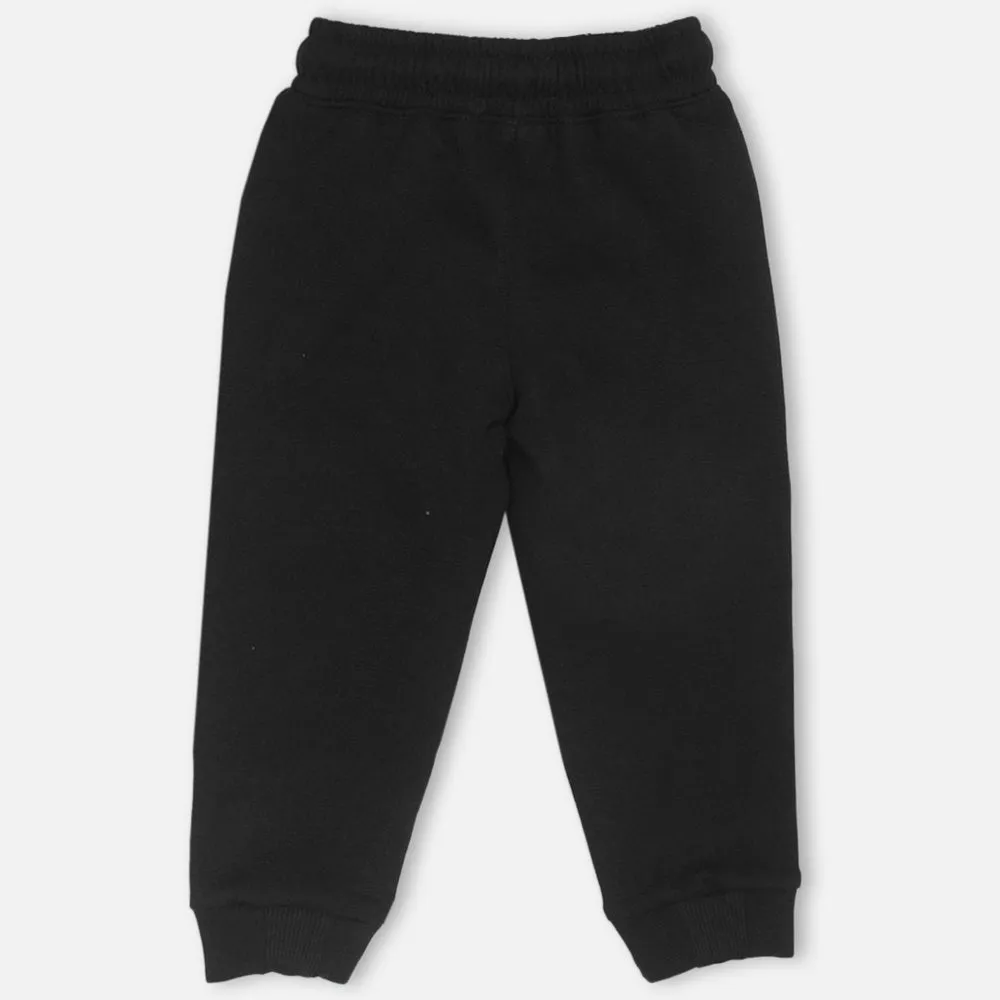 Blue & Black Regular Fit Joggers