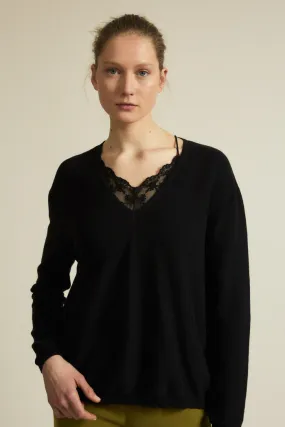 Boxy Black Sweater Lanius