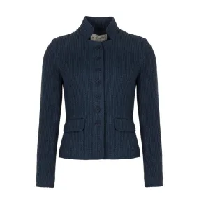 B*Three Beatrice Textured Jacket Navy