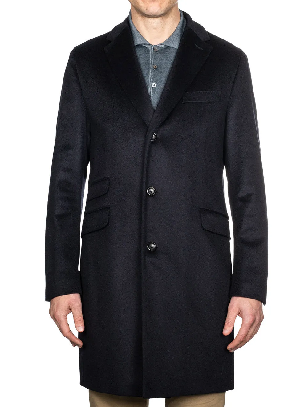 Cashmere Overcoat Navy