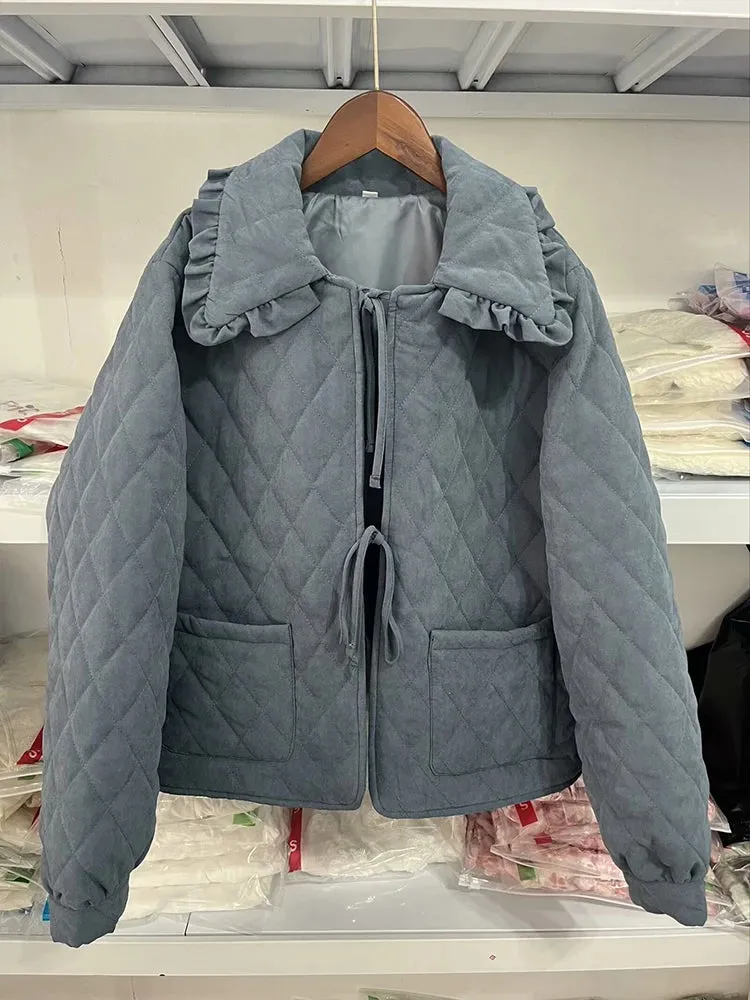 Chic Diamond Quilt Comfort Jacket