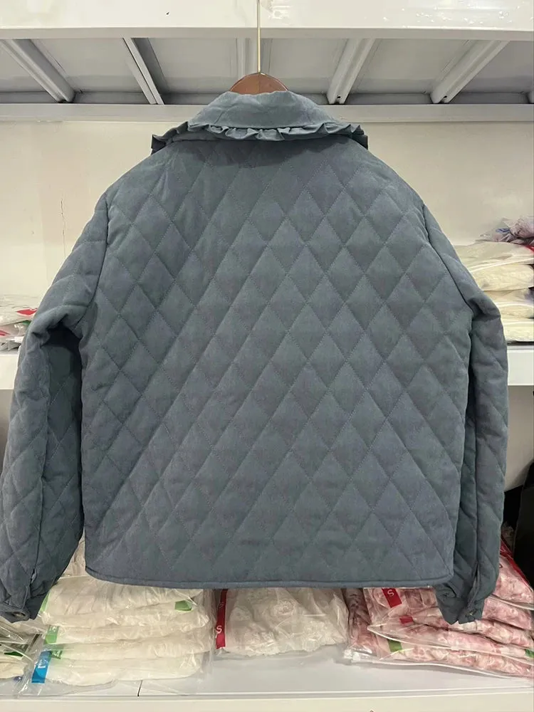 Chic Diamond Quilt Comfort Jacket