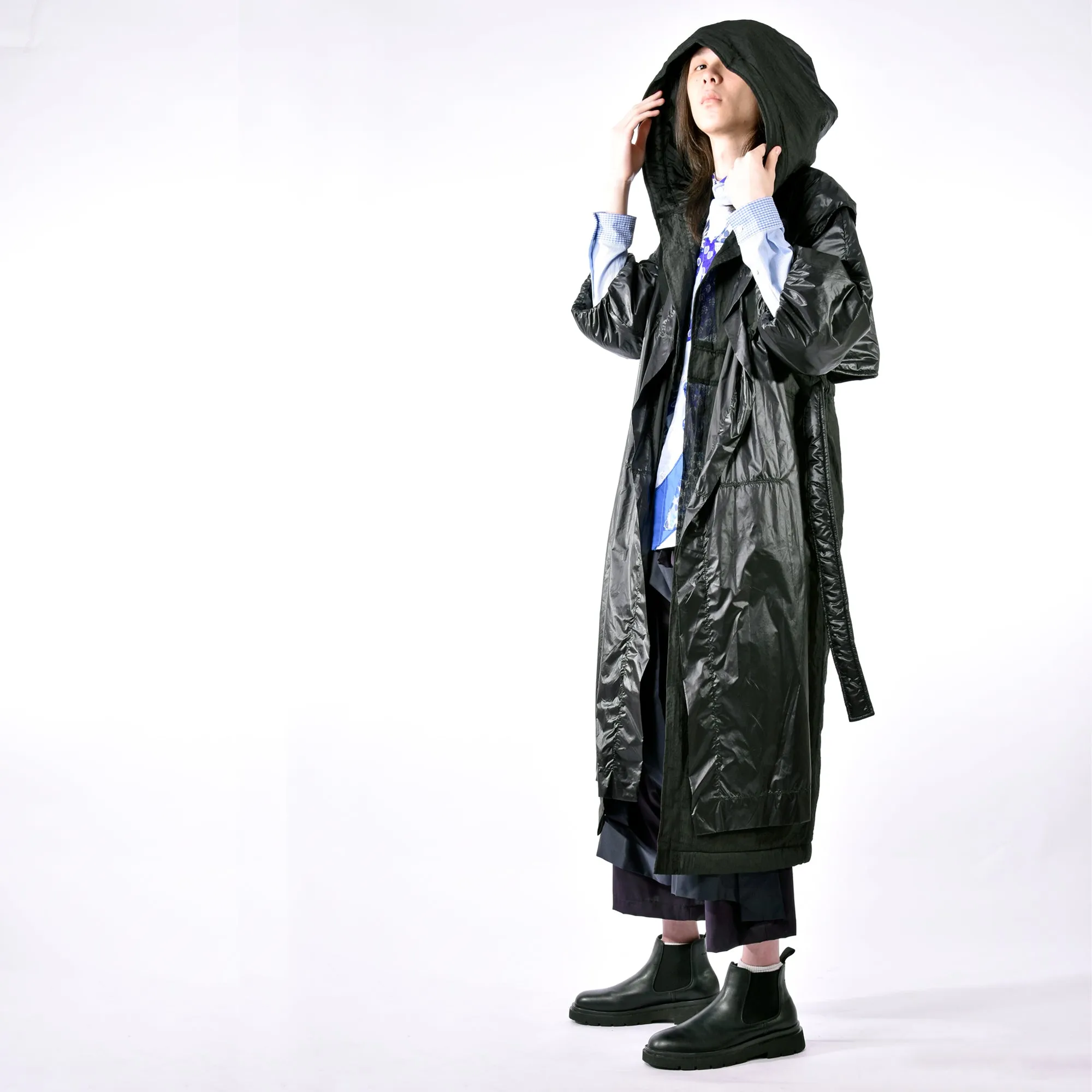 Coat -  Hooded Mask Long Coat