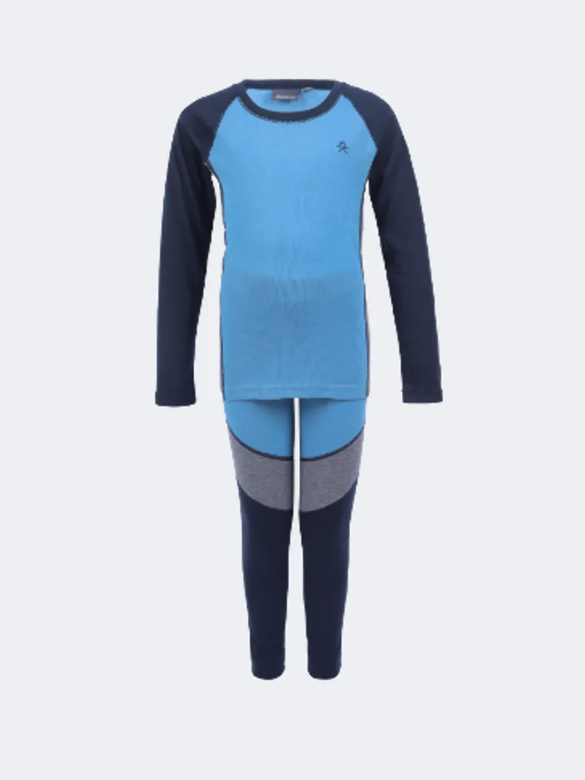 Color Kids  Boys Skiing Baselayer Blue