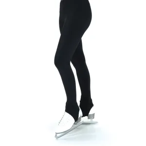 Competition Figure Skating Black Lycra Stirrup Legs