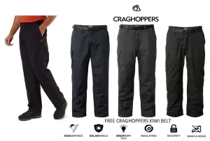 Craghoppers Mens Kiwi Winter Lined Warm Fleece Trousers & Belt