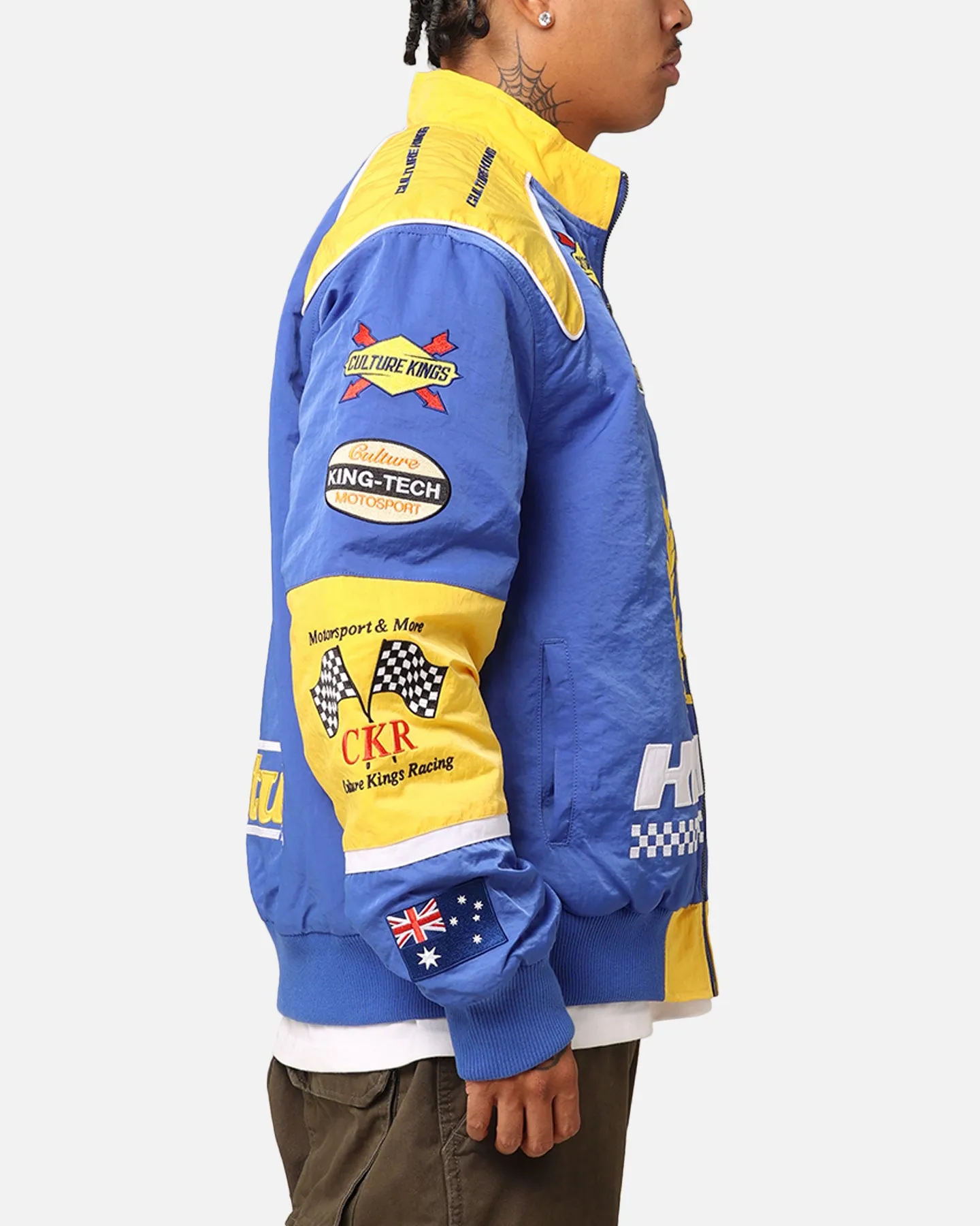 Culture Kings Melbourne Racing Jacket Blue/Yellow