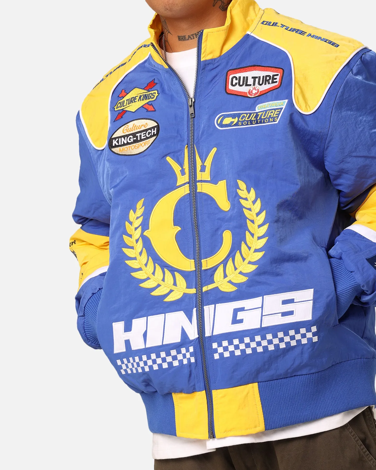 Culture Kings Melbourne Racing Jacket Blue/Yellow