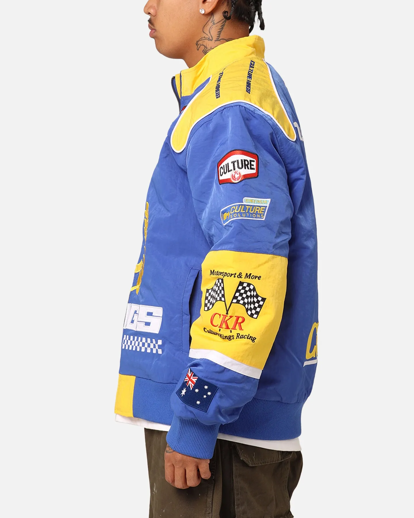 Culture Kings Melbourne Racing Jacket Blue/Yellow