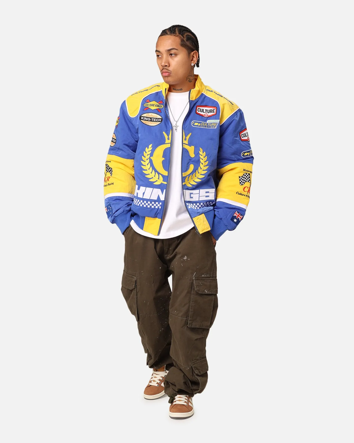 Culture Kings Melbourne Racing Jacket Blue/Yellow