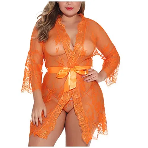 Cut Out Long Sleeve Net Night Gown Lingerie.