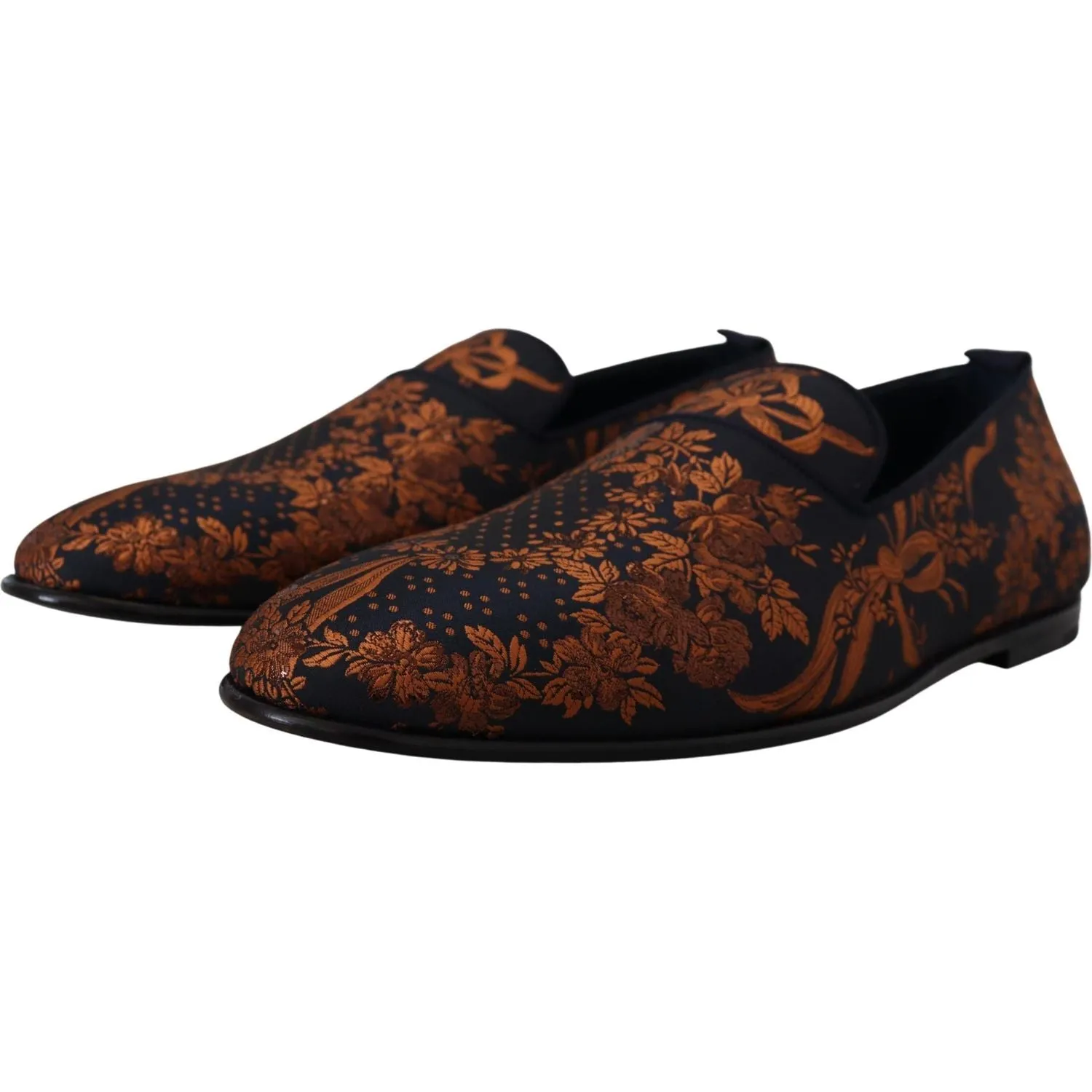 Dolce & Gabbana Elegant Floral Slip-On Loafers