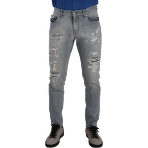 Dolce & Gabbana Elegant Light Blue Straight Denim Jeans