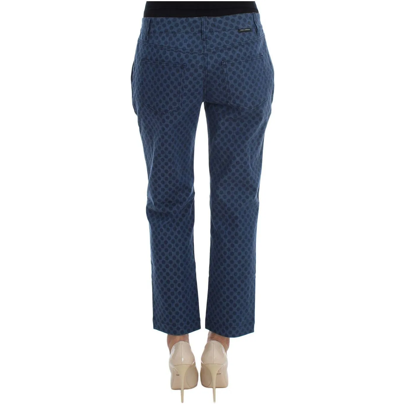 Dolce & Gabbana Polka Dotted Capri Stretch Jeans