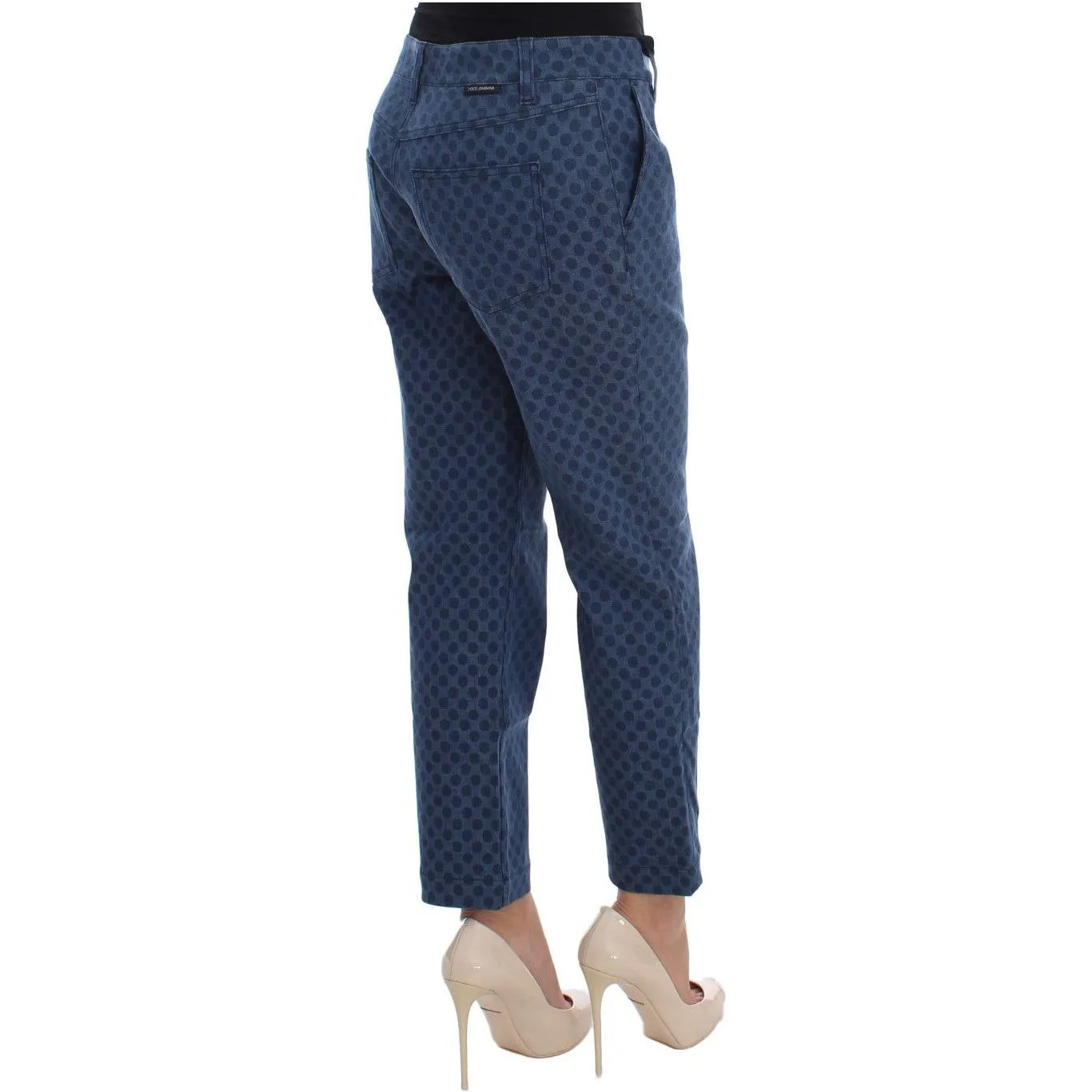 Dolce & Gabbana Polka Dotted Capri Stretch Jeans