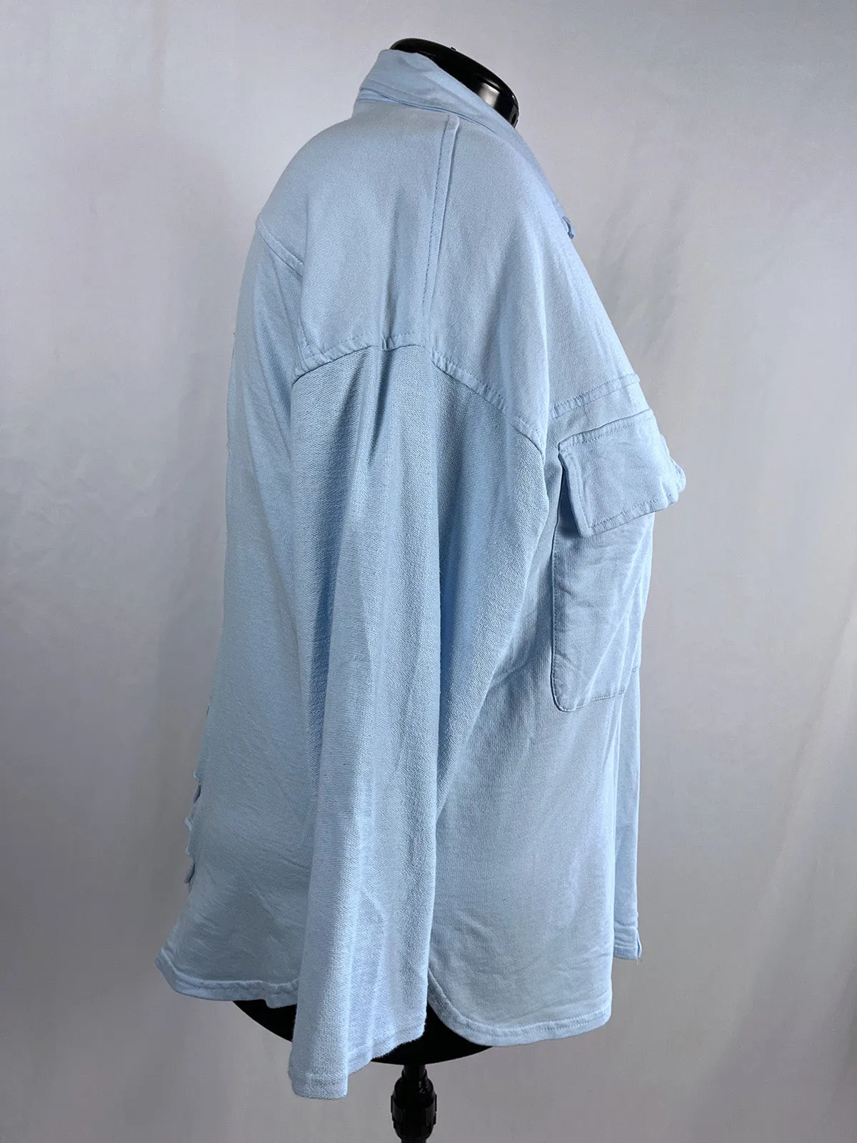 Fantastic Fawn Size Open Light Blue Cut-Out Jacket