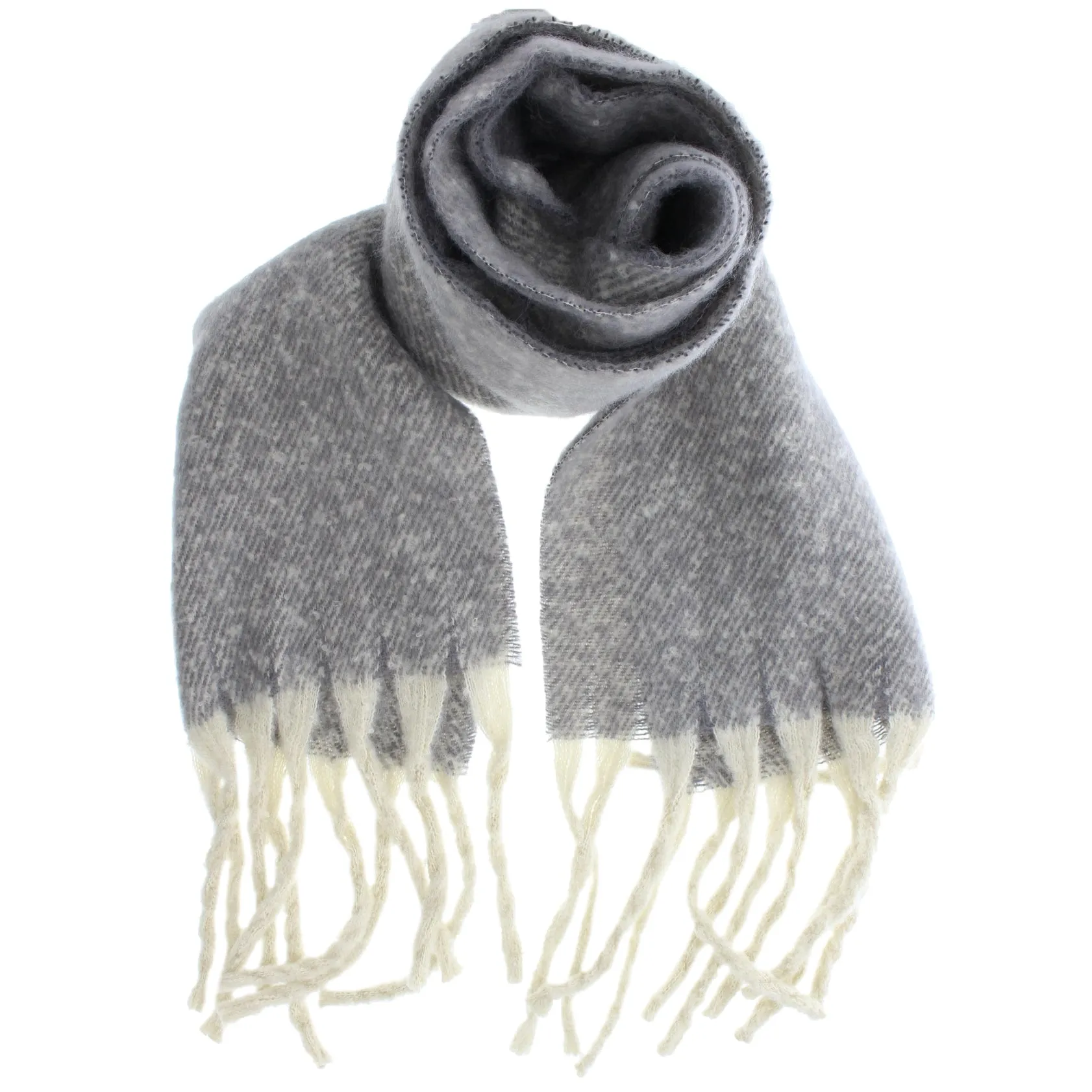 Fluffy Winter Scarf with White Lining