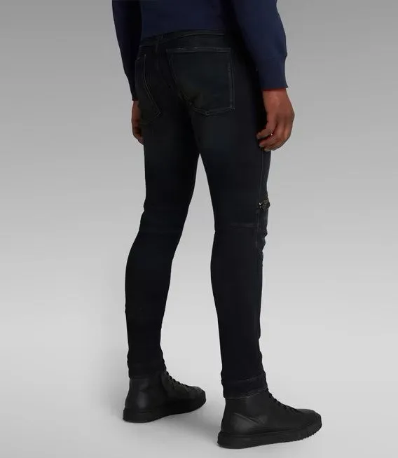 G-STAR 5620 3D ZIP KNEE SKINNY JEANS (WORN IN MOSS)