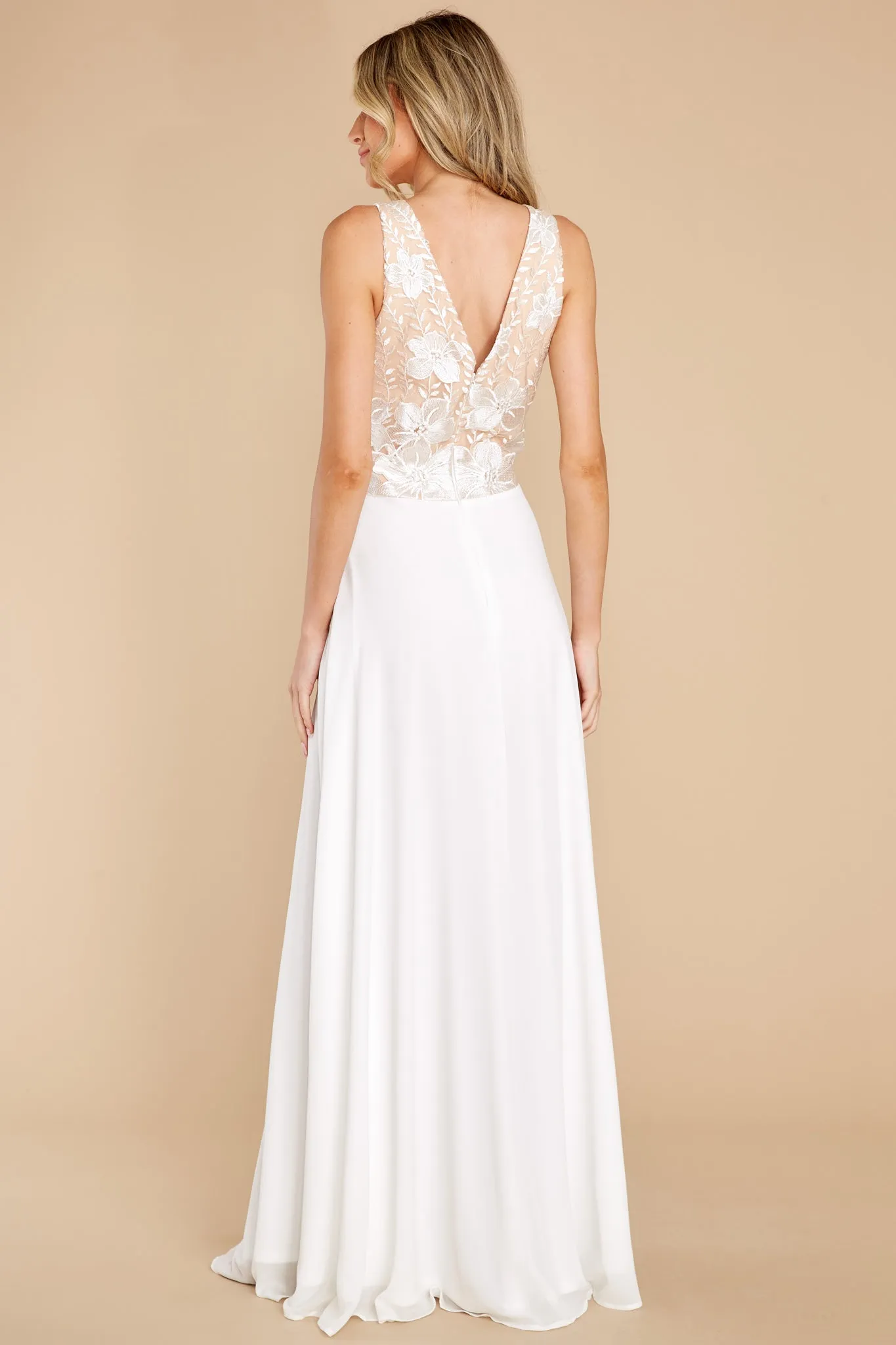 Gracious Belle Ivory Maxi Dress