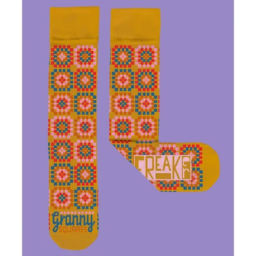 Granny Squares Unisex Crew Socks