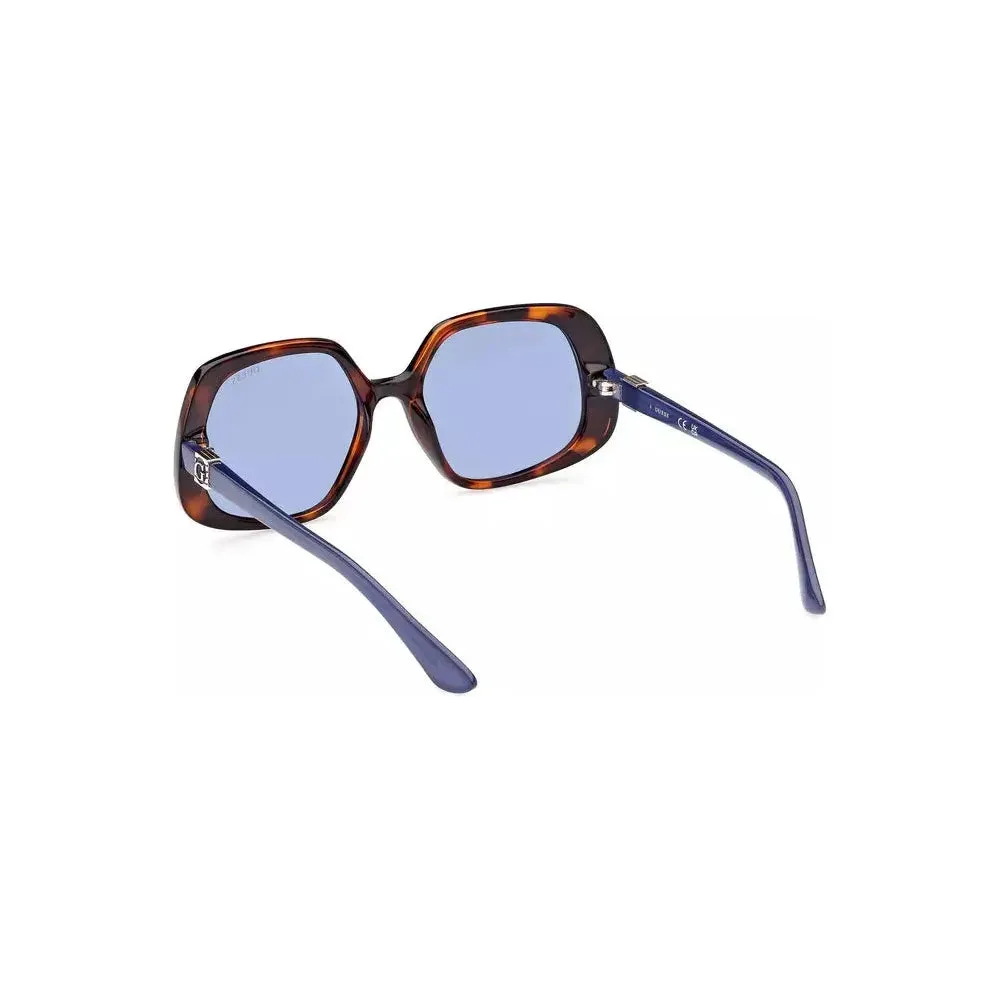 Guess Jeans Brown Injected Women Sunglasses