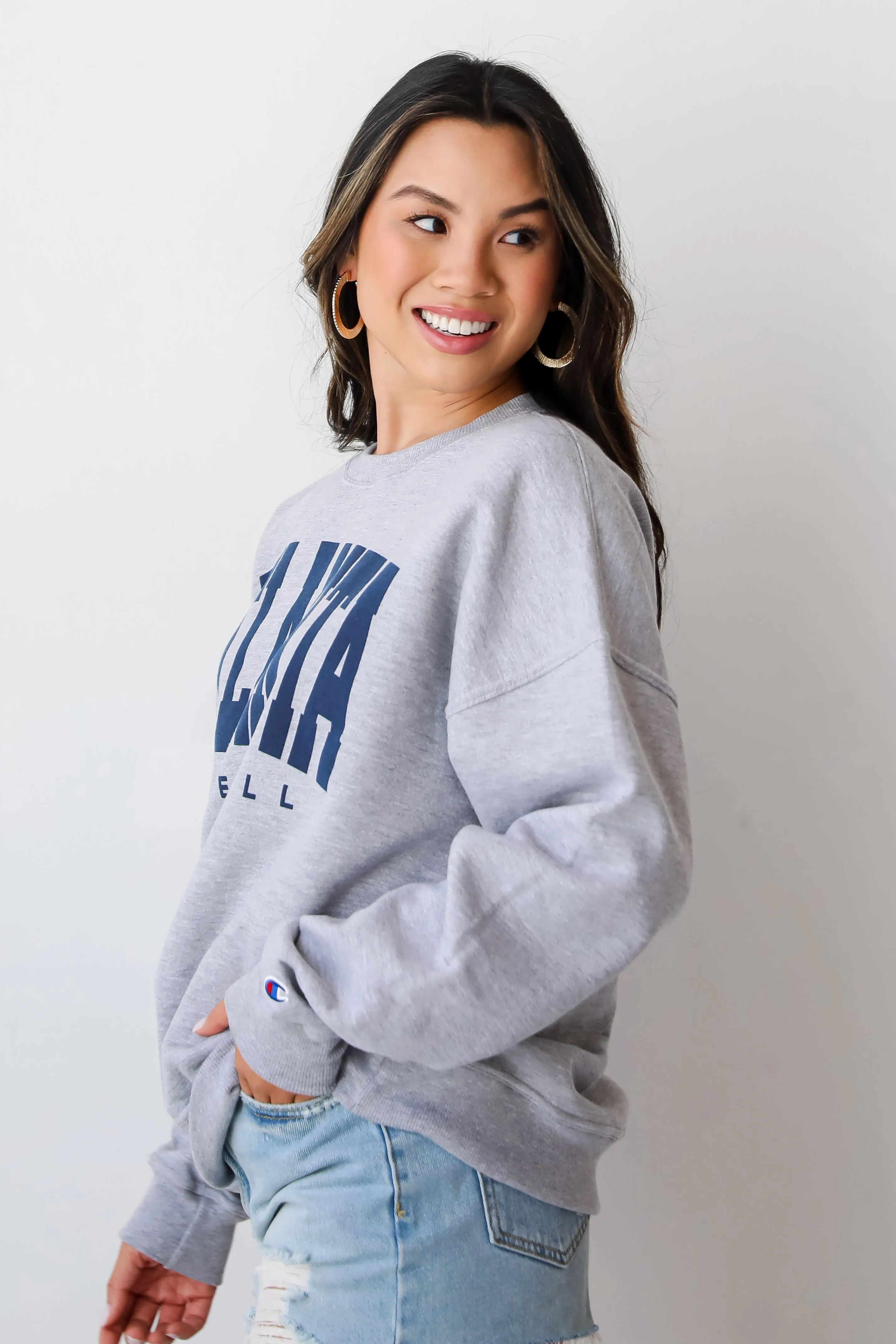 Heather Grey Atlanta Baseball Sweatshirt