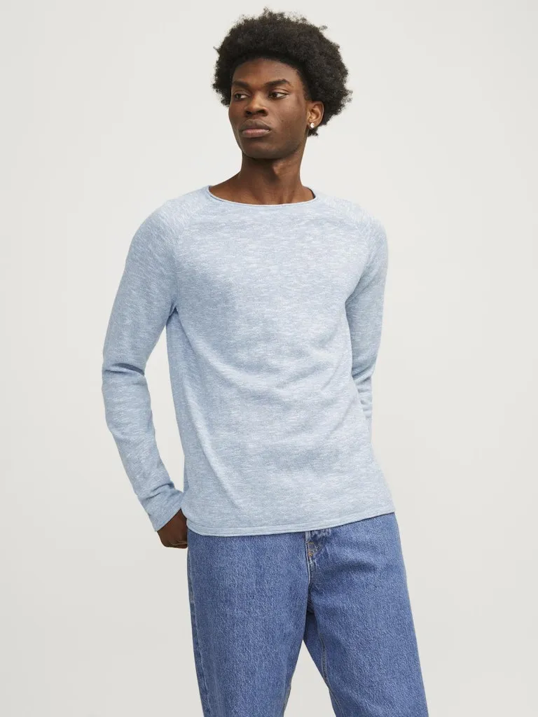 JACK & JONES JJELINEN KNIT CREW NECK SN