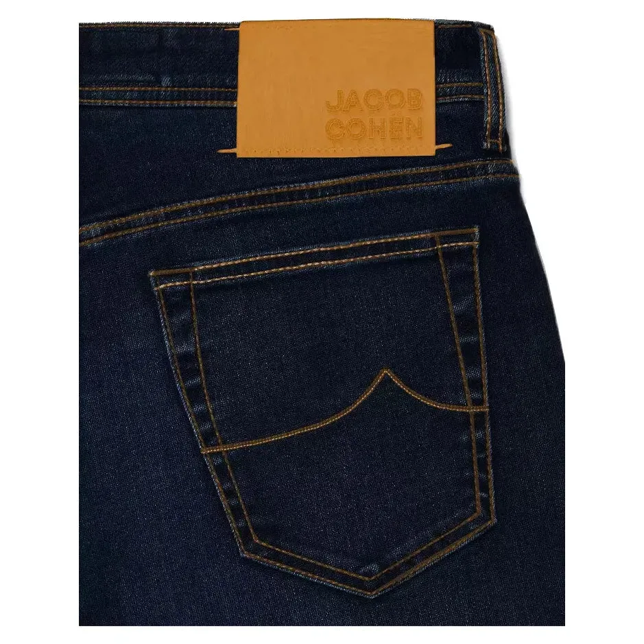 Jacob Cohen Blue Cotton Men Slim-fit Jean