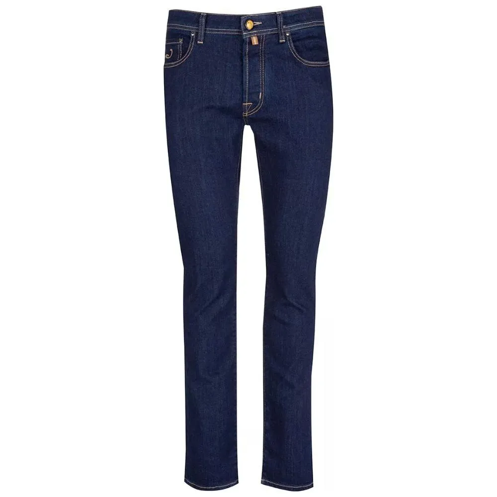 Jacob Cohen Elegant Dark Blue Bard Jeans