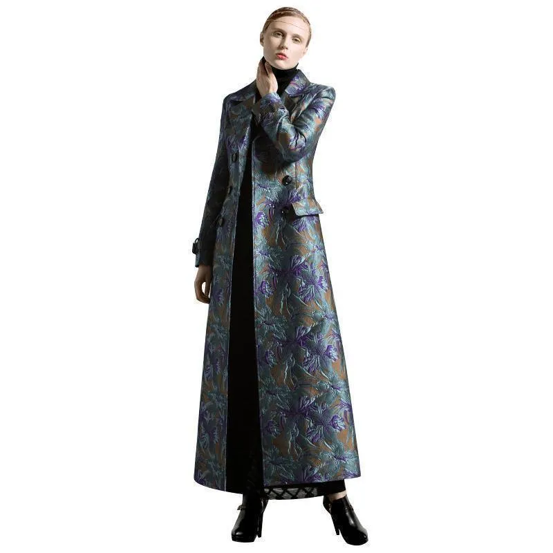 Jacquard Long Jacket For Women