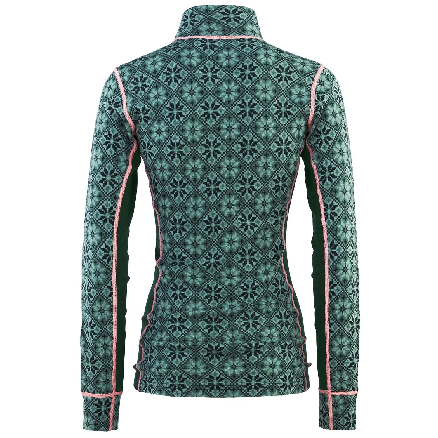 Kari Traa Rose Mid-Zip Top, Green/Blue/Pink