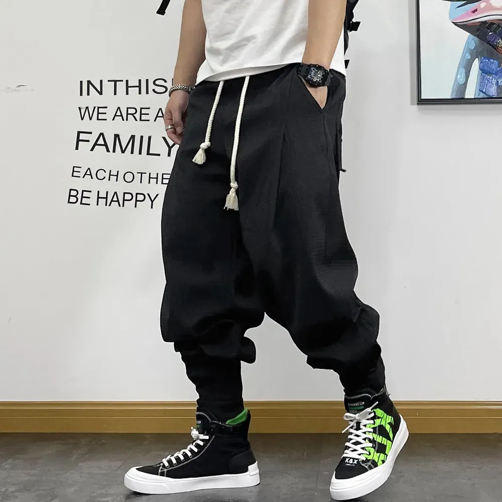 Korean Trendy Oversize Harem Pants Streetwear Jogging Pants Casual Sport Trousers