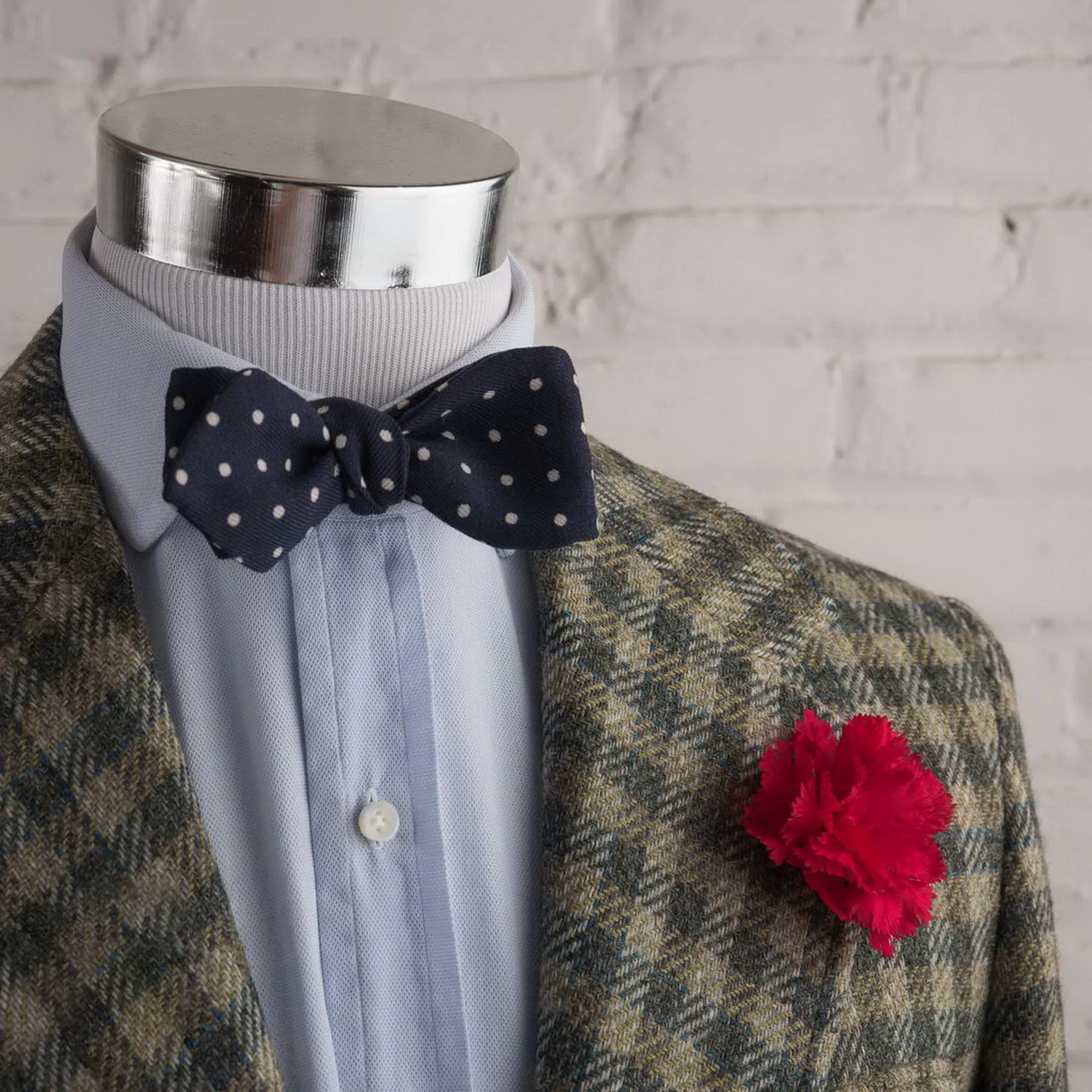 Life-Sized Dark Red Carnation Boutonnière Flower