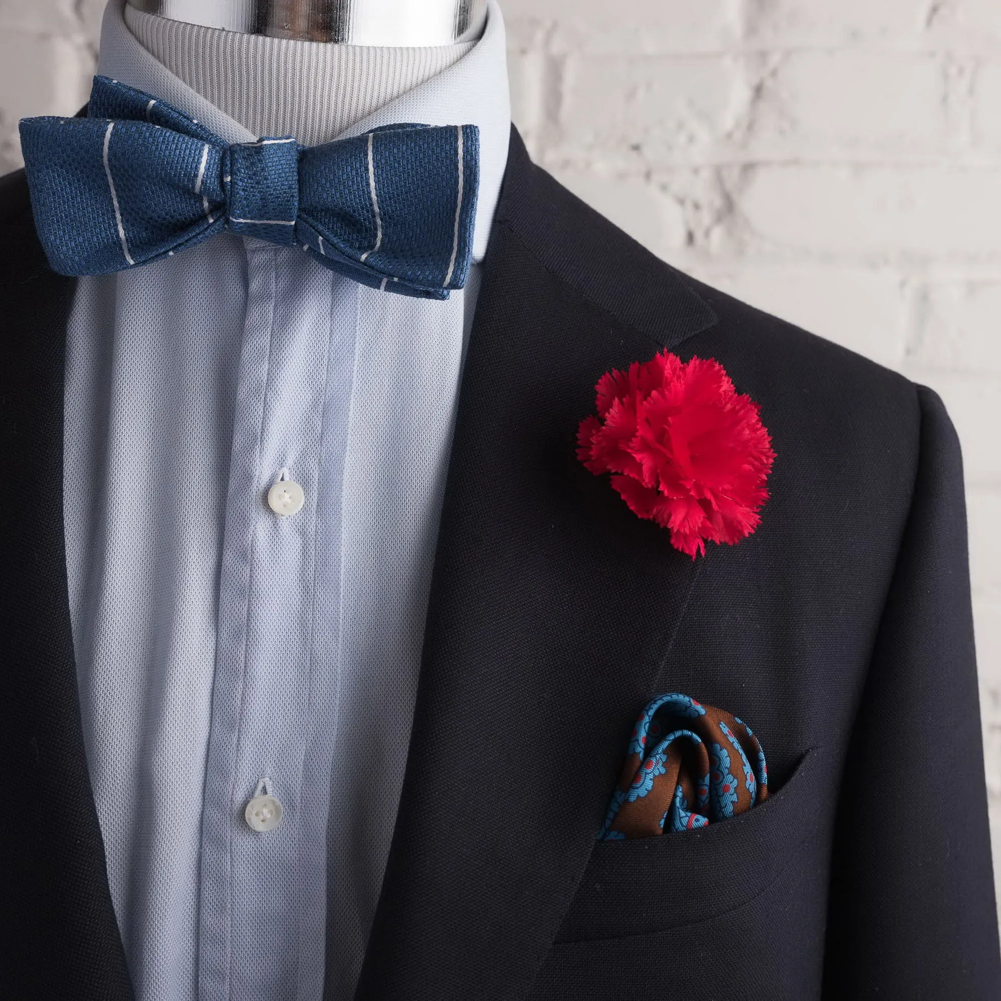 Life-Sized Dark Red Carnation Boutonnière Flower