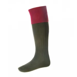 Lomond Socks - Brick Red by House of Cheviot