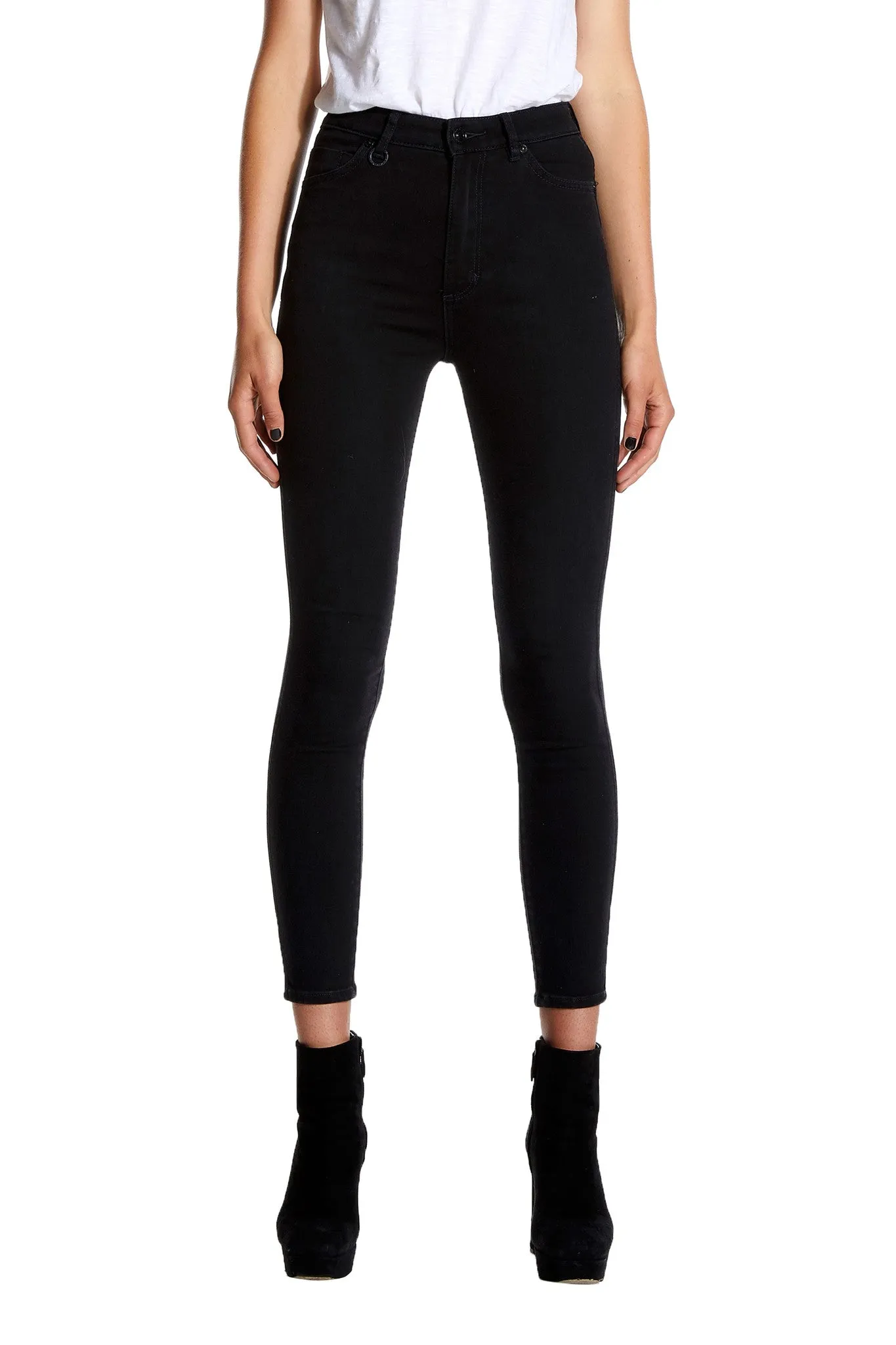 MARILYN SKINNY JEANS (Black Silk)