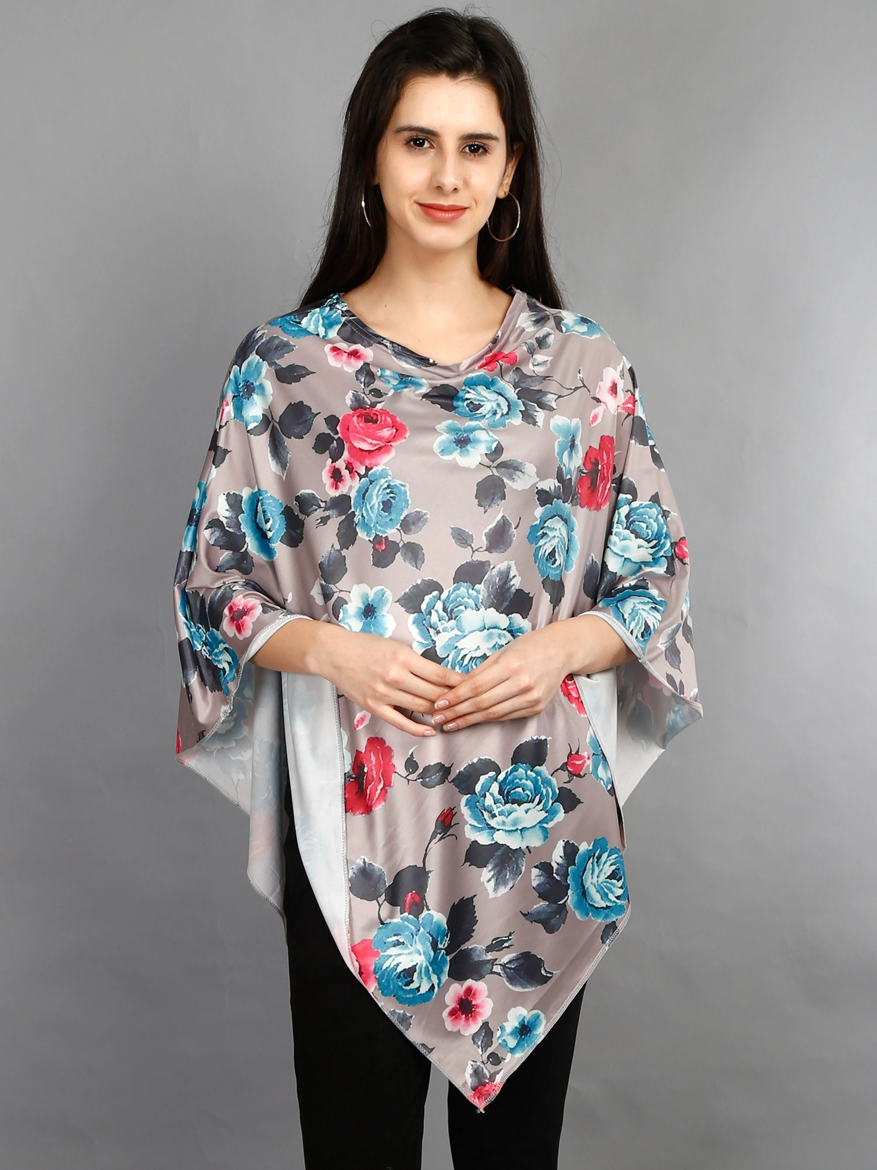 Maternity and Nursing Wear- Floral Grey