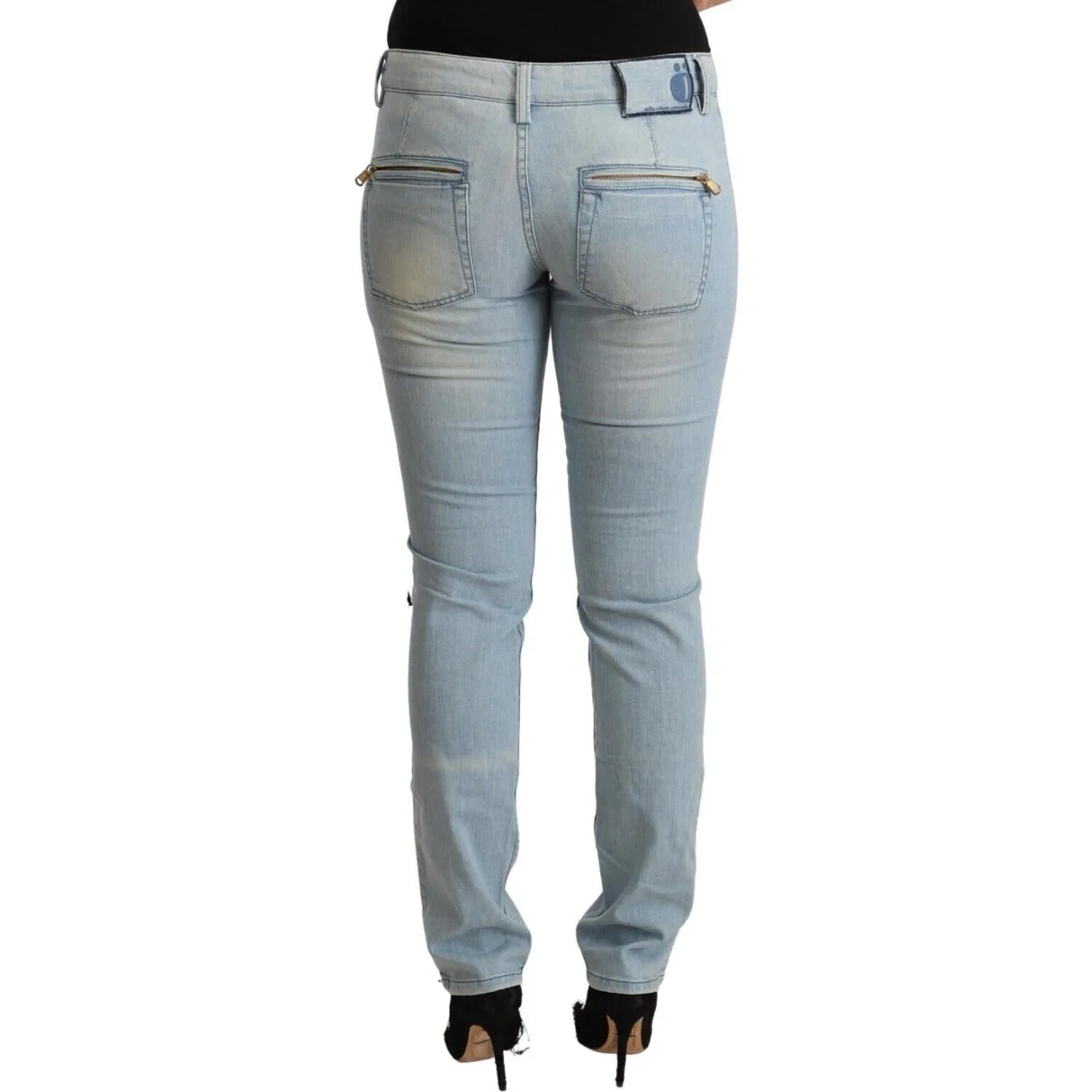 MILA SCHÖN Elegant Slim Fit Cotton Blend Jeans