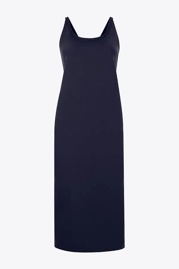 M.M. LAFLEUR - Elsa Dress - Light Scuba :: Space Blue