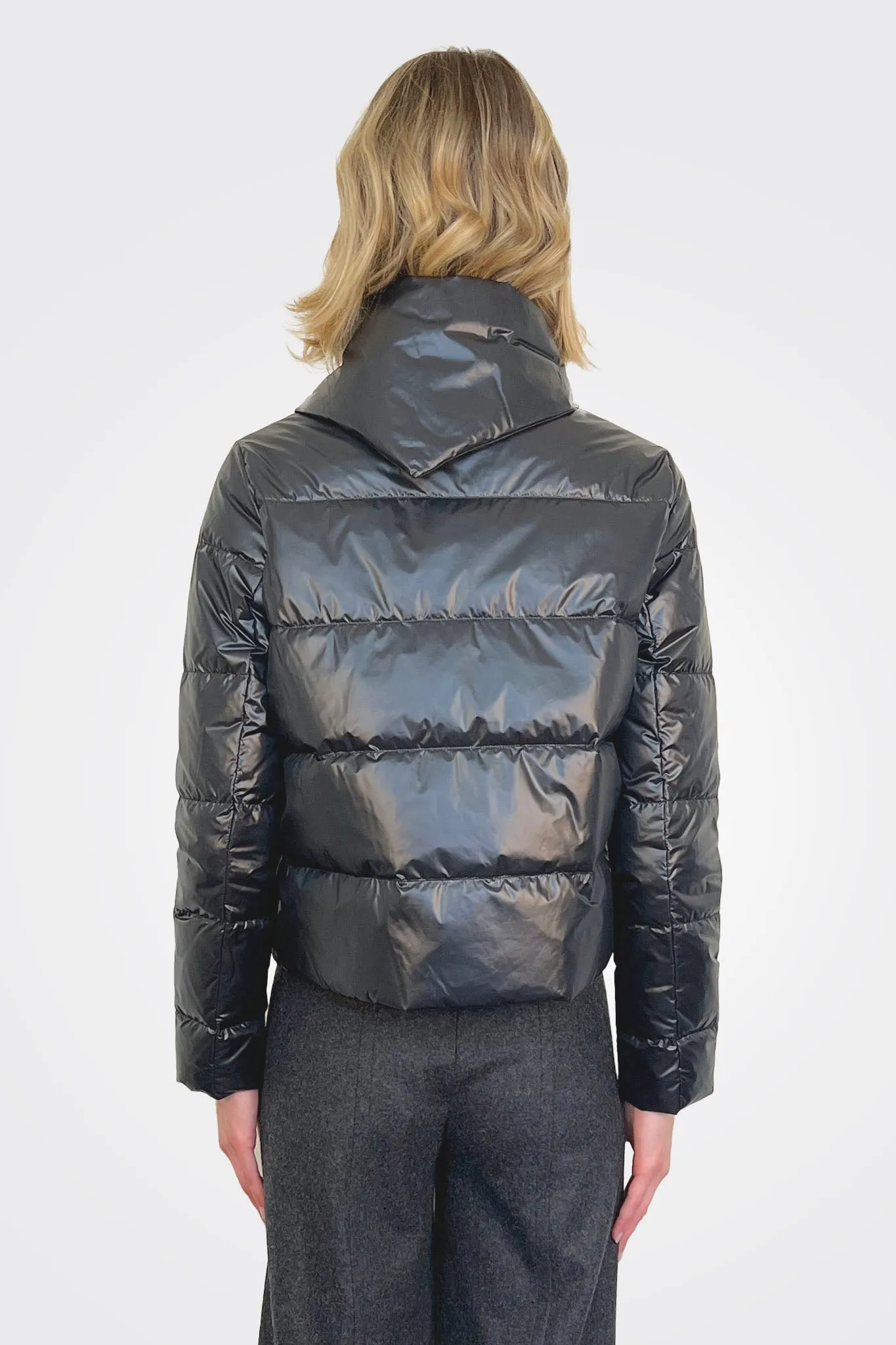 Padded Down Jacket - Nero