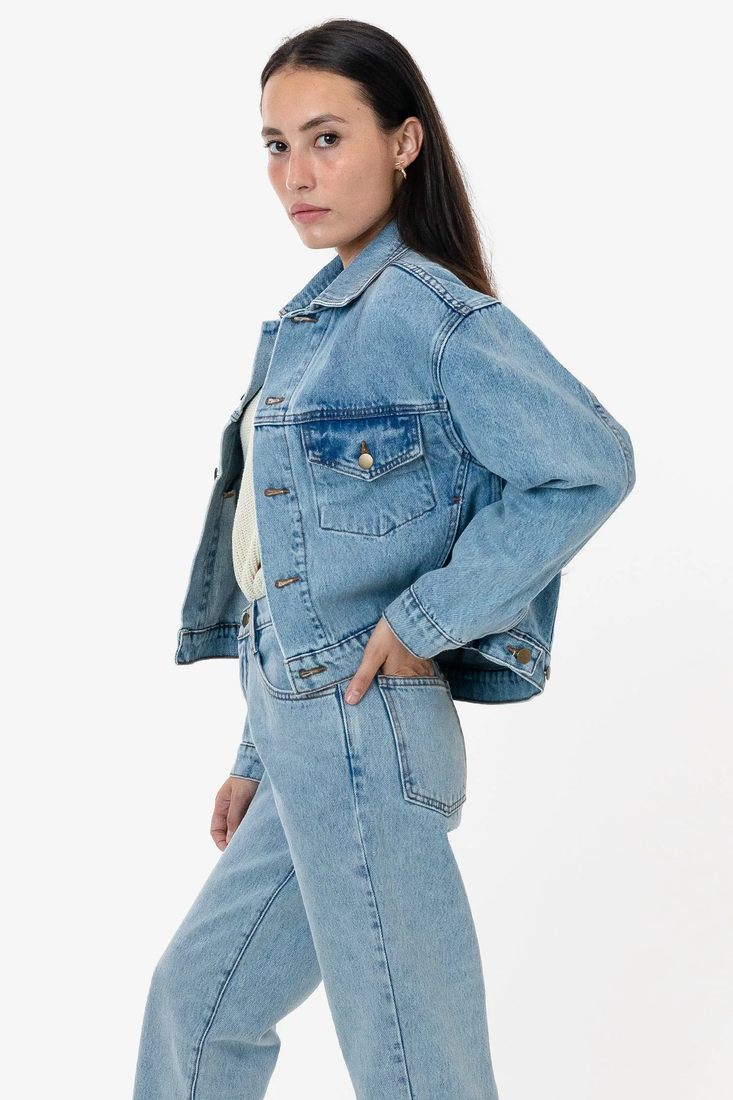 RDNW03 - Denim Cropped Jacket